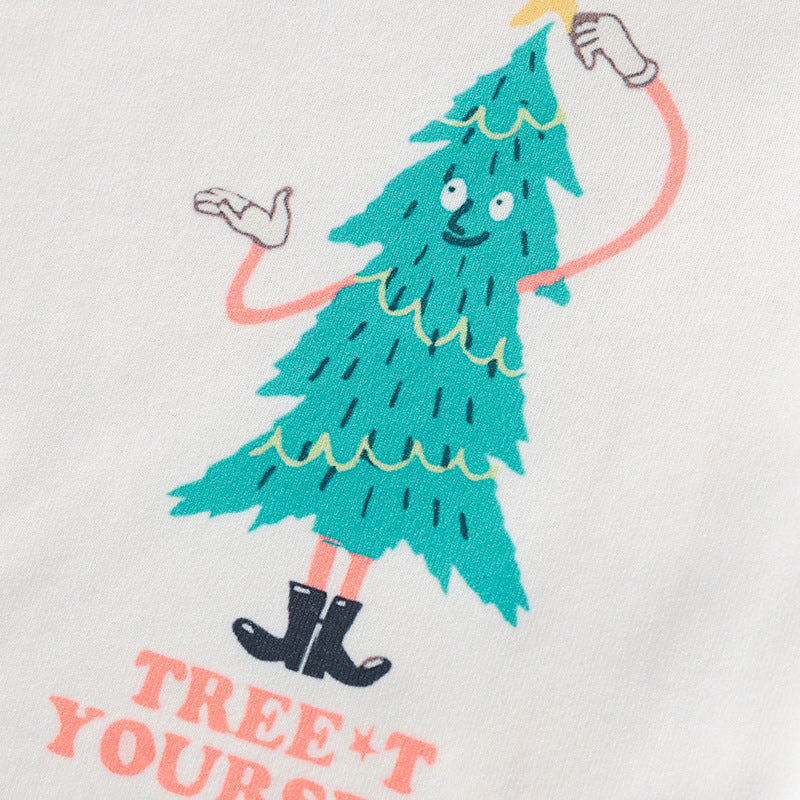 Boys Long Sleeve Christmas Pajamas Set Sleepwear Trousers Top