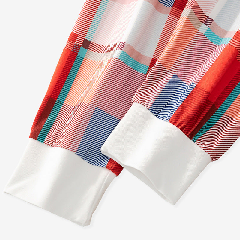 Boys Long Sleeve Christmas Pajamas Set Sleepwear Trousers Top