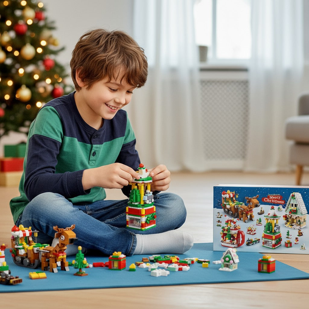 Building Block Advent Calendar Toy for Kids 2025