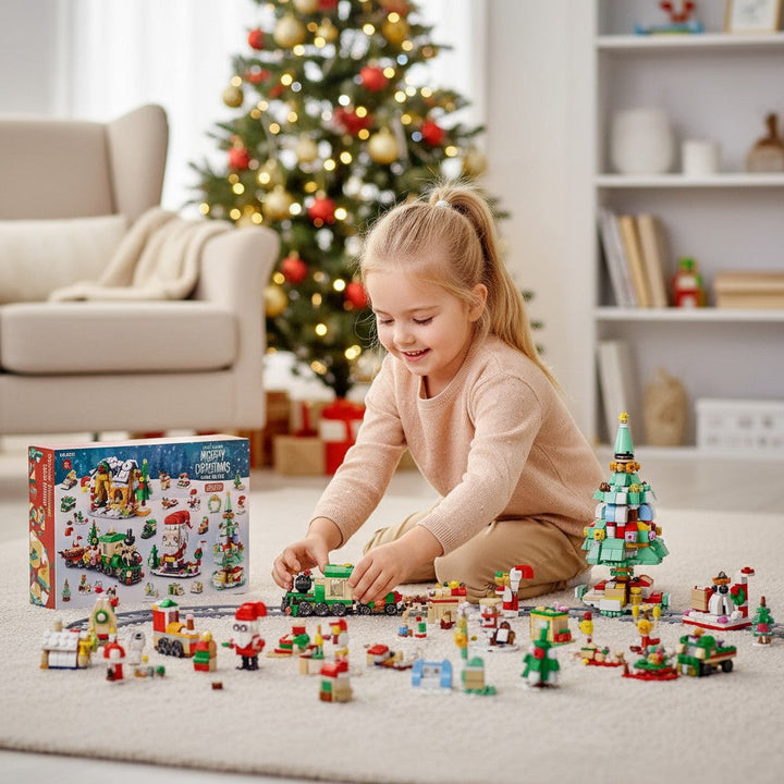 Building Block Advent Calendar Toy for Kids 2025