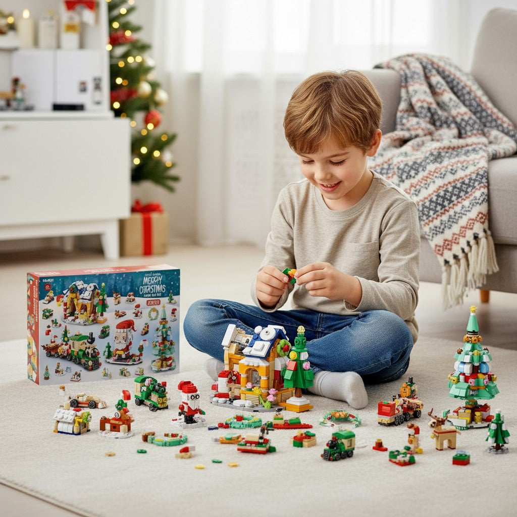 Building Block Advent Calendar Toy for Kids 2025