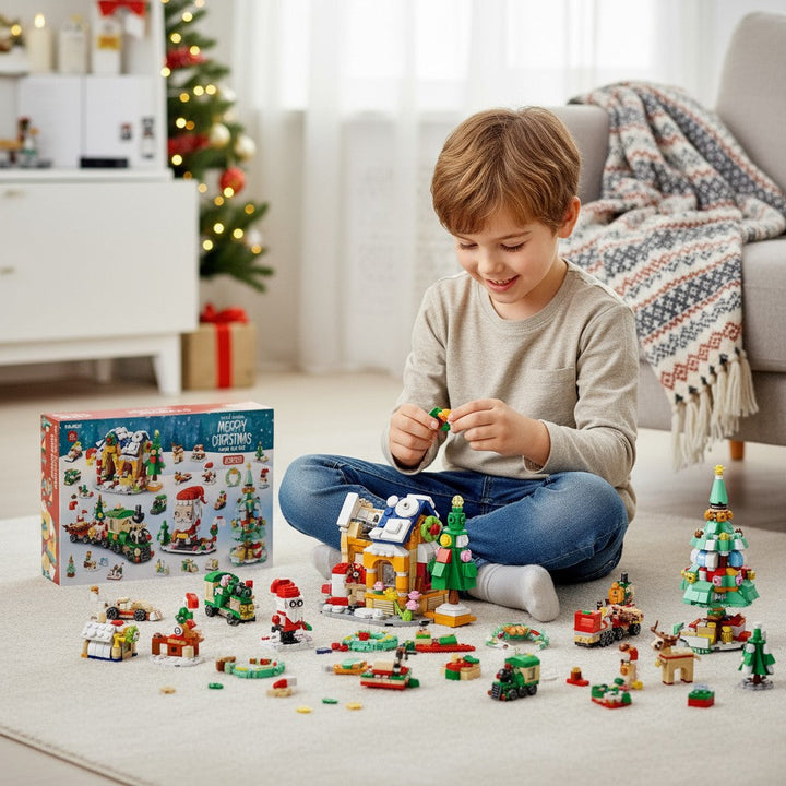 Building Block Advent Calendar Toy for Kids 2025