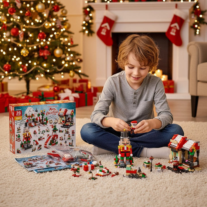 Building Block Advent Calendar Toy for Kids 2025