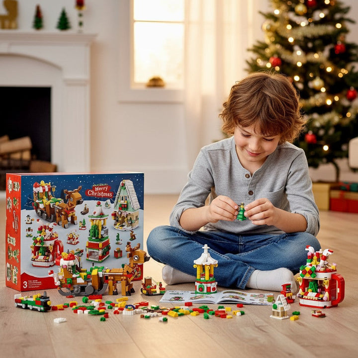 Building Block Advent Calendar Toy for Kids 2025