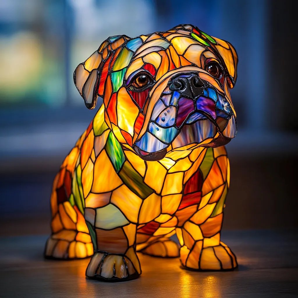 Bulldog Table Lamp Lighting Fixture for Home Decor