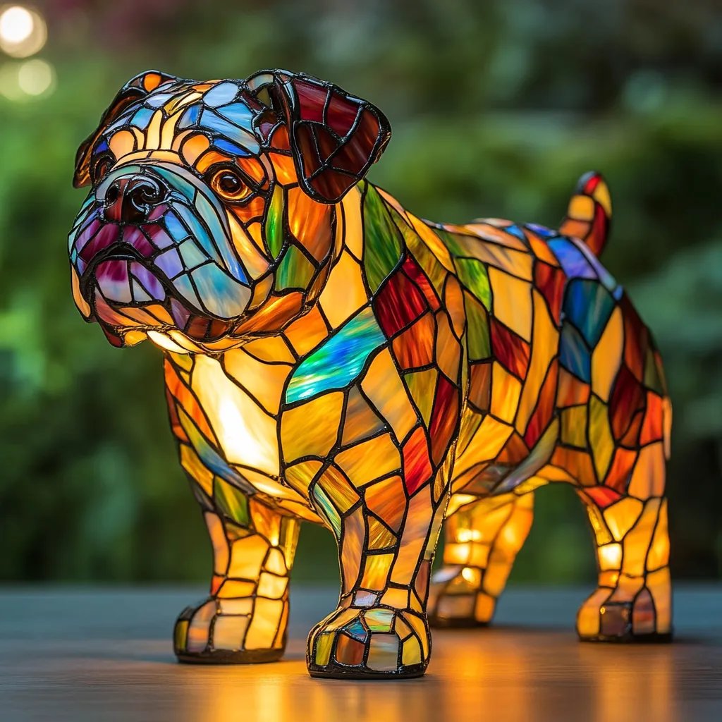 Bulldog Table Lamp Lighting Fixture for Home Decor