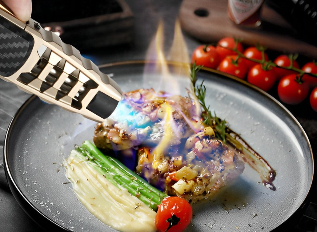 Butane Torch Lighter Windproof Portable Flame Igniter