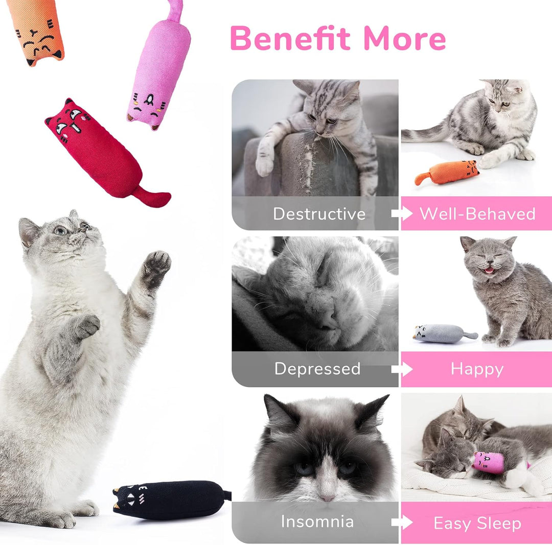 Catnip Mice Toys for Cats - 5 Pack Chew and Teething Toys