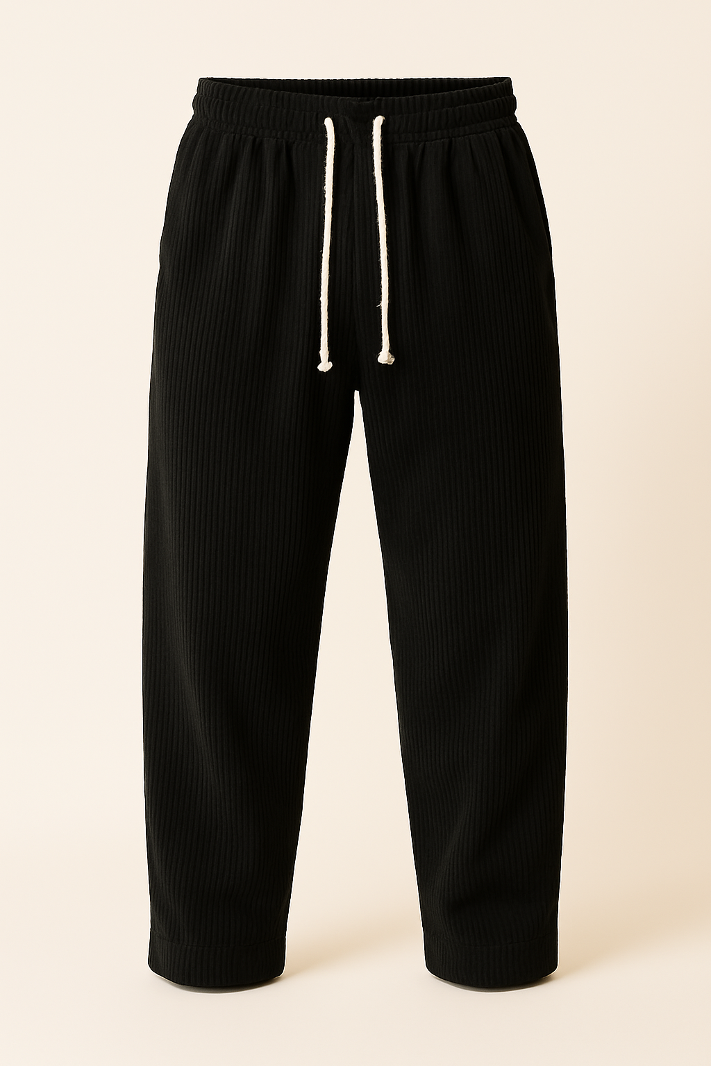 Wide Straight Corduroy Trousers for Men