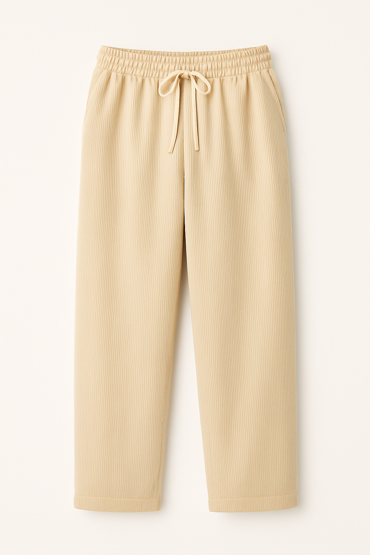 Wide Straight Corduroy Trousers for Men