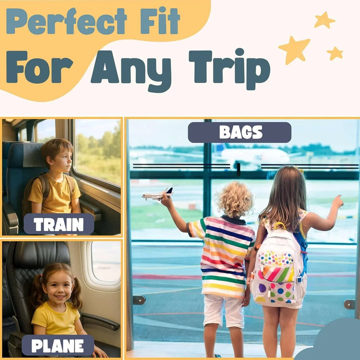 Children's Car Headrest Lumbar Support Pillow for Travel Comfort