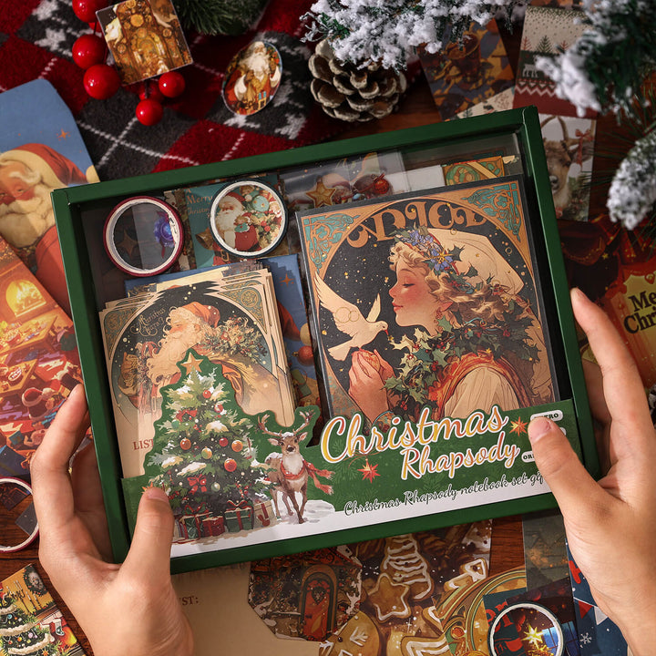 Christmas Scrapbook Stickers and Sticky Notes Set
