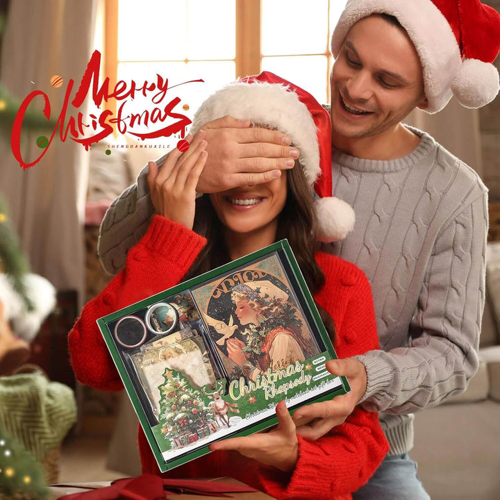 Christmas Scrapbook Stickers and Sticky Notes Set