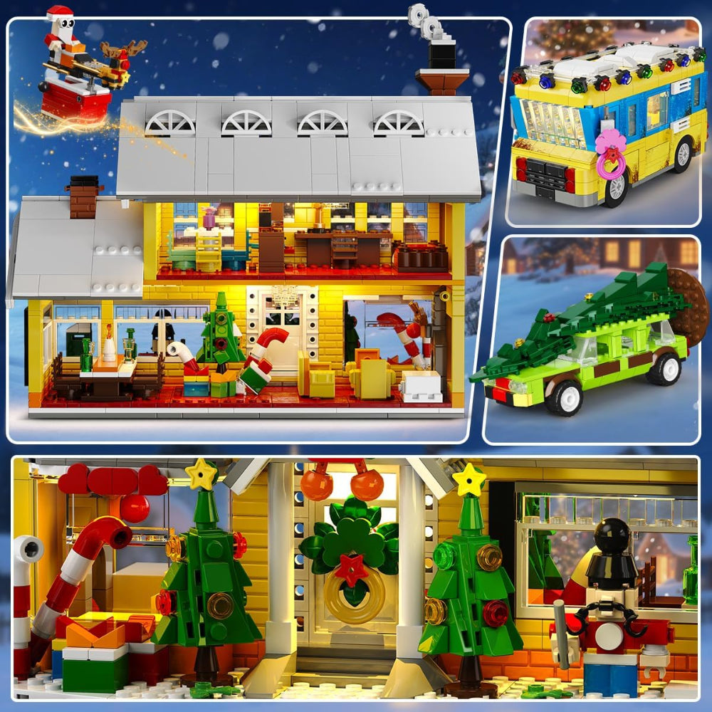 Christmas Village Building Set with Lights