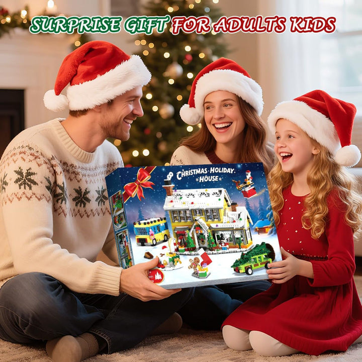 Christmas Village Building Set with Lights