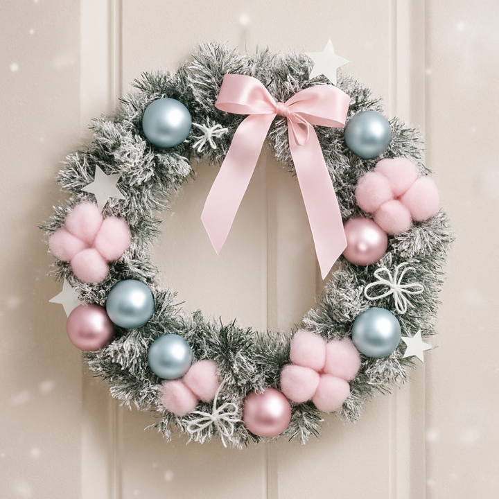 Christmas Wreath Door Decoration for Holiday Home Decor