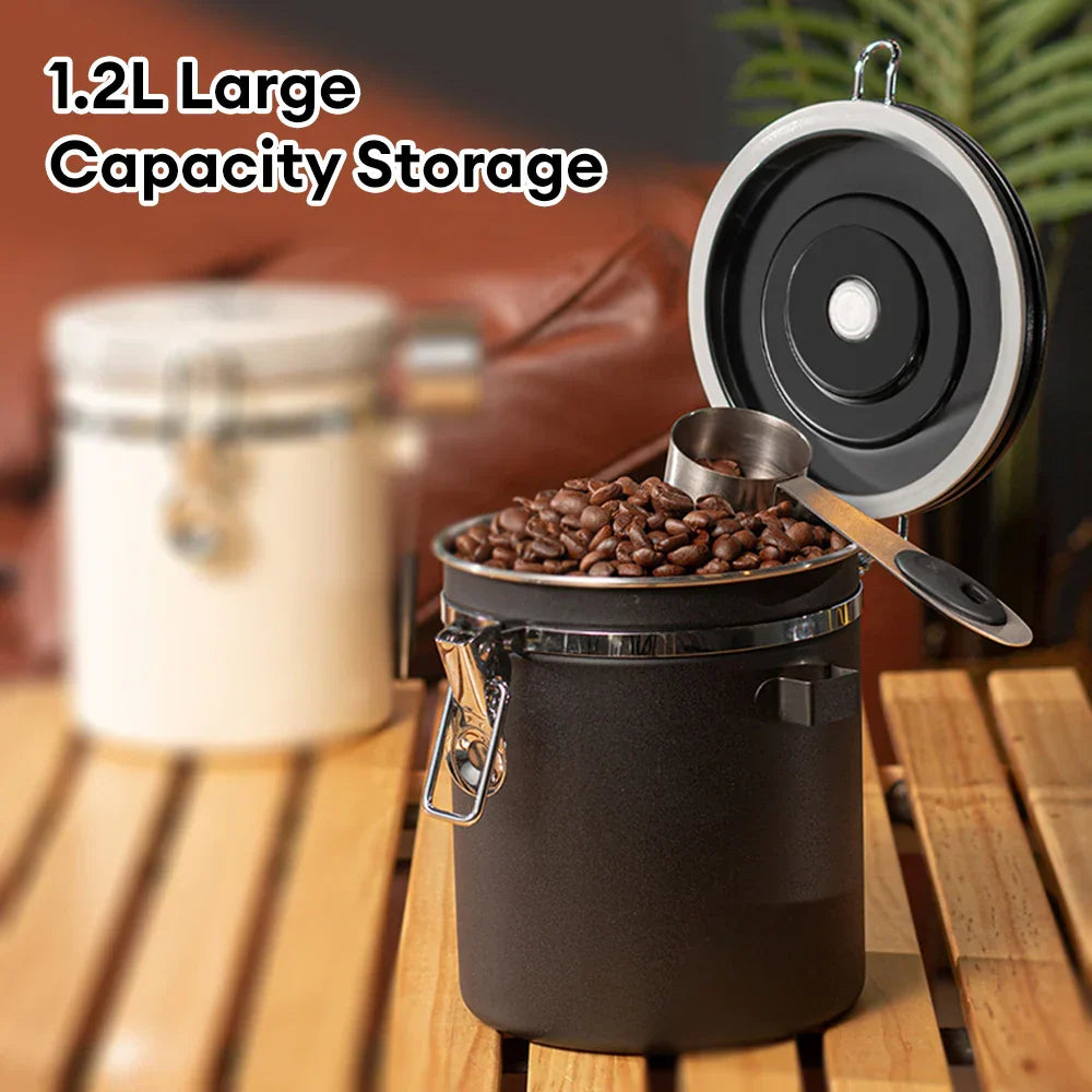 Coffee Storage Canister Stainless Steel Food Container