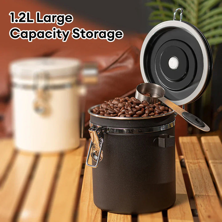 Coffee Storage Canister Stainless Steel Food Container