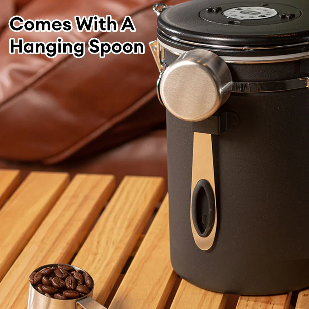 Coffee Storage Canister Stainless Steel Food Container