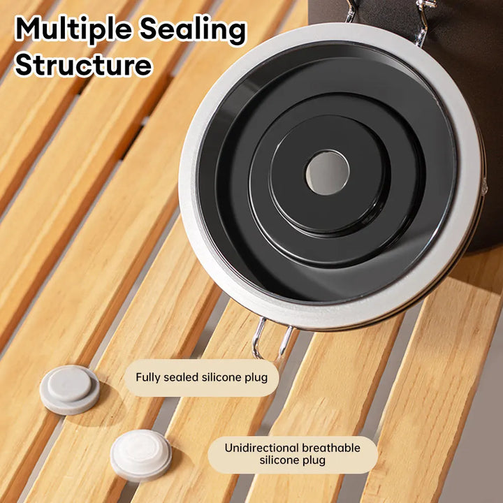 Coffee Storage Canister Stainless Steel Food Container