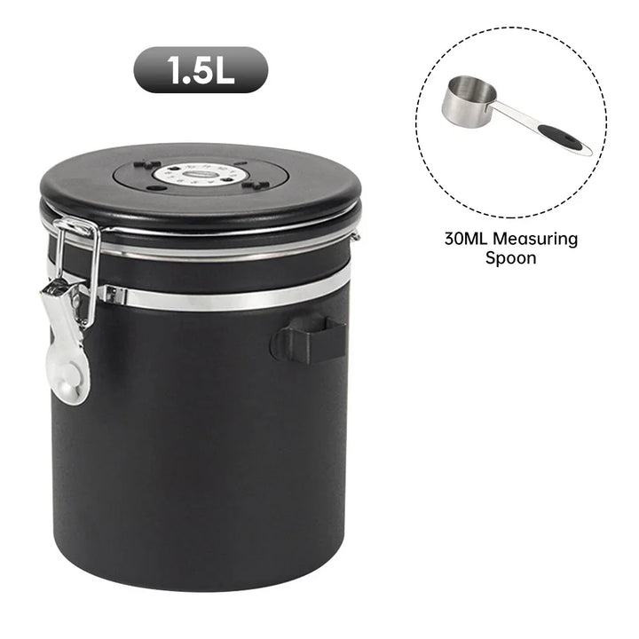 Coffee Storage Canister Stainless Steel Food Container