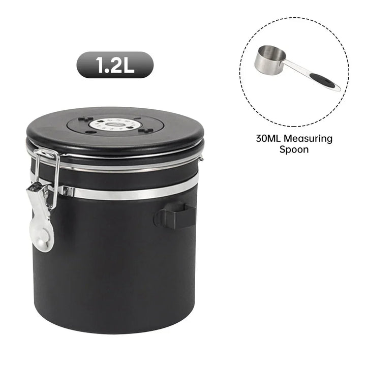 Coffee Storage Canister Stainless Steel Food Container
