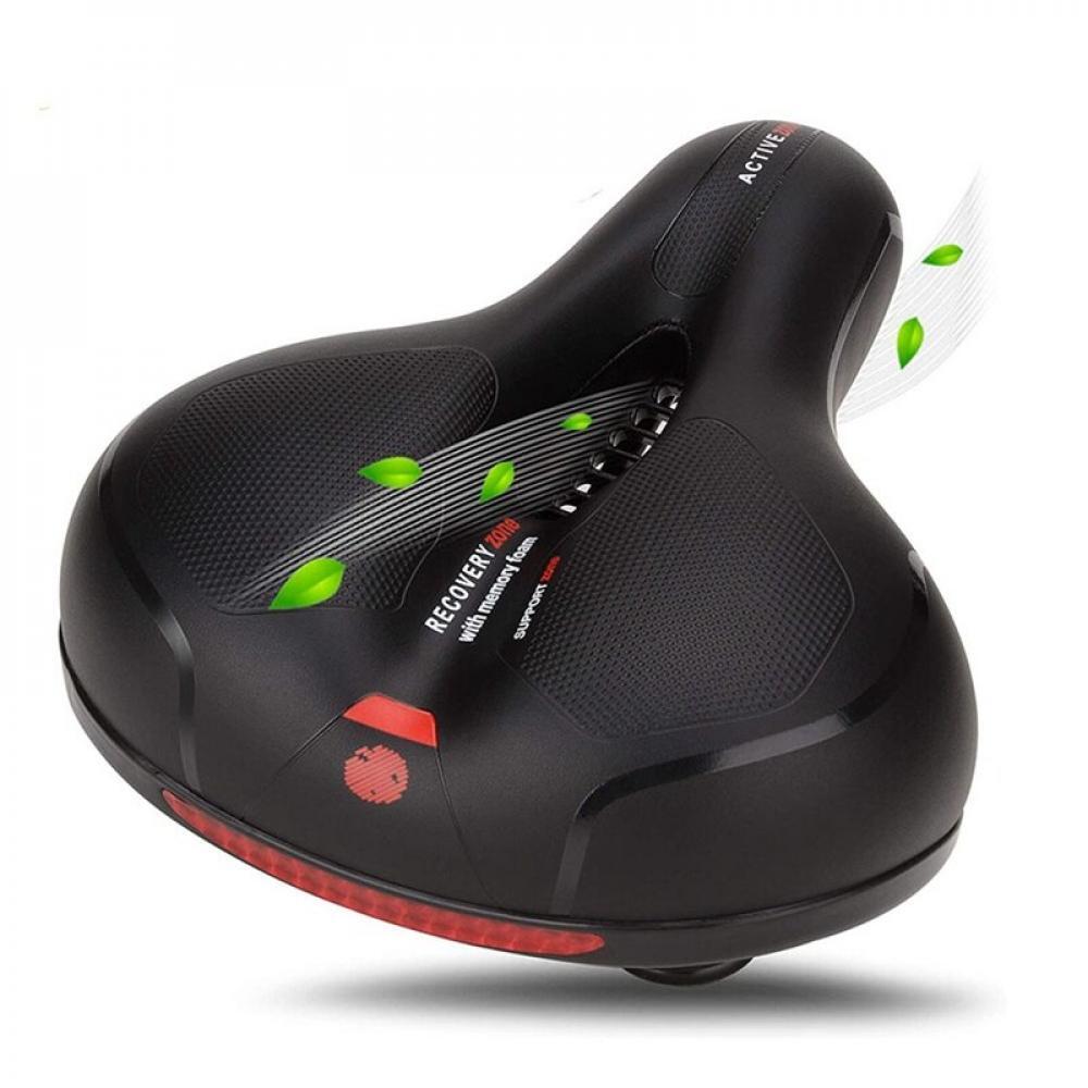 Comfortable Bicycle Seat with Reflector for Safety and Support