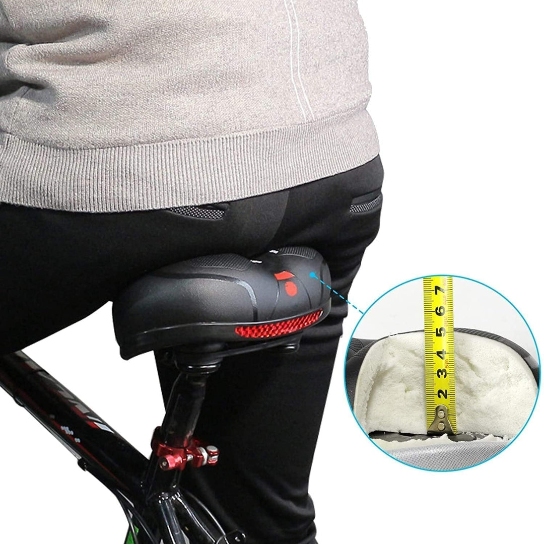 Comfortable Bicycle Seat with Reflector for Safety and Support