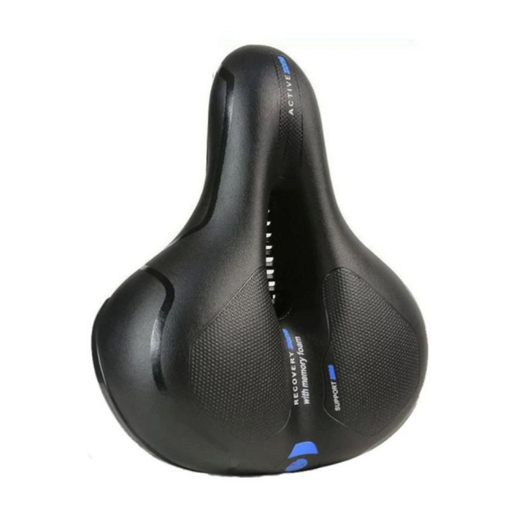 Comfortable Bicycle Seat with Reflector for Safety and Support