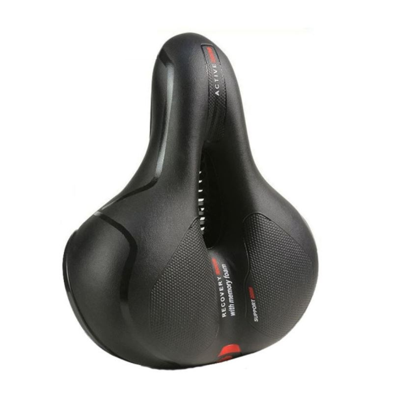 Comfortable Bicycle Seat with Reflector for Safety and Support