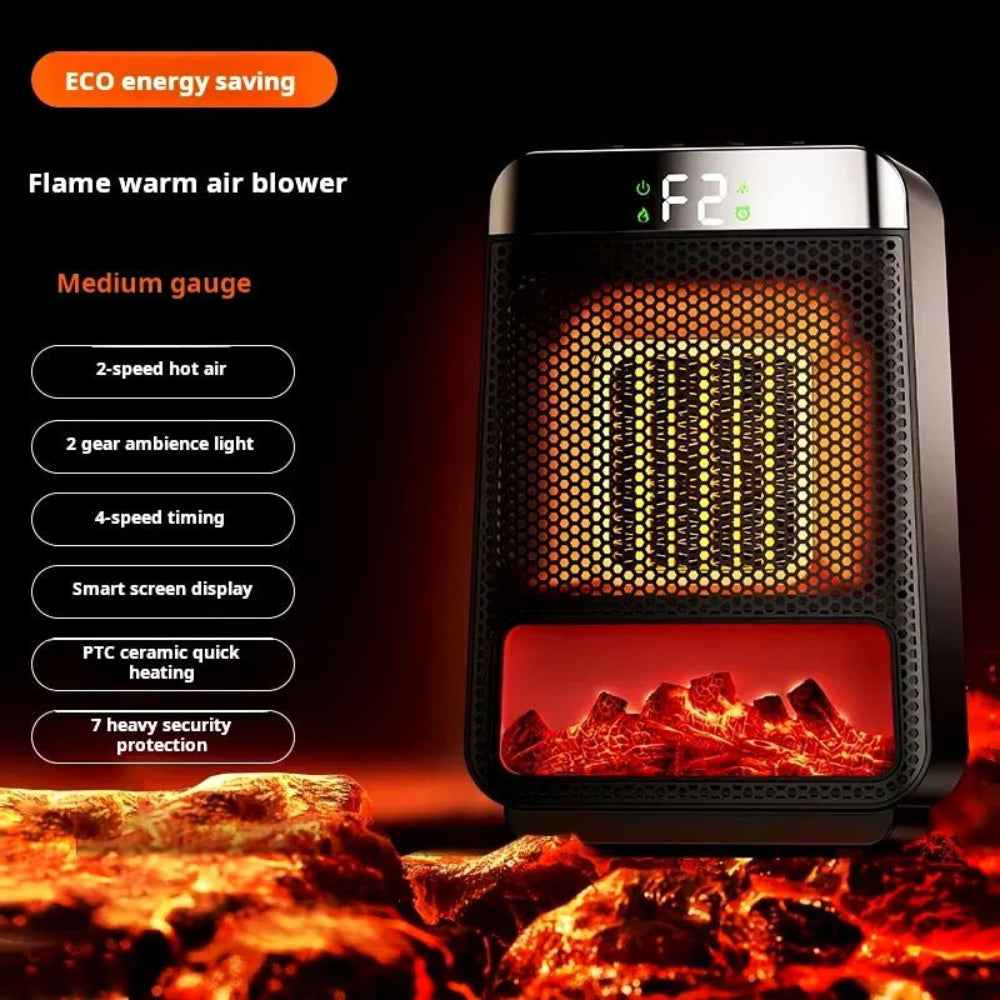Compact Electric Room Heater Adjustable Energy Efficient