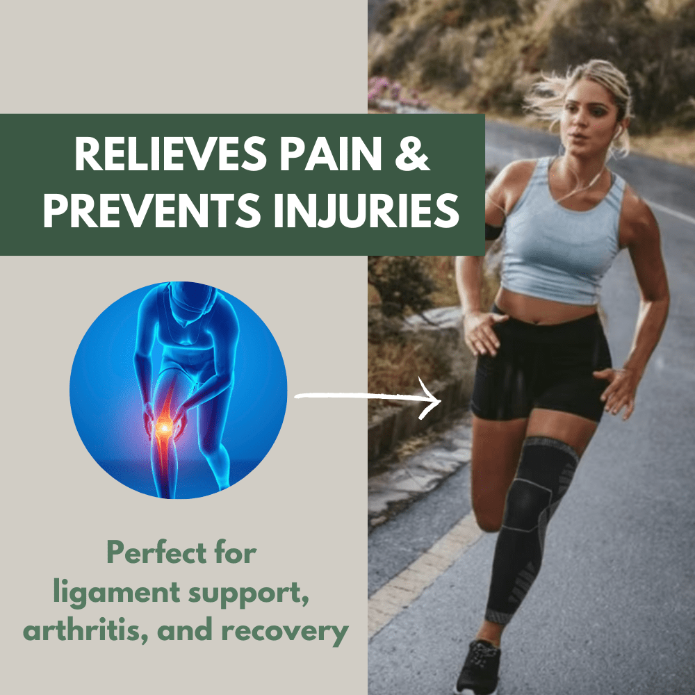 Compression Knee Sleeve Support for Pain Relief and Stability