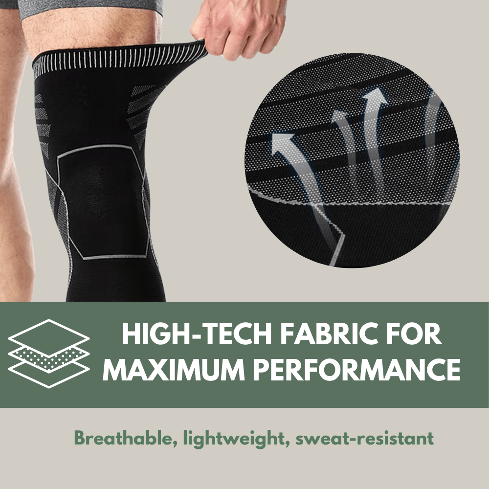 Compression Knee Sleeve Support for Pain Relief and Stability