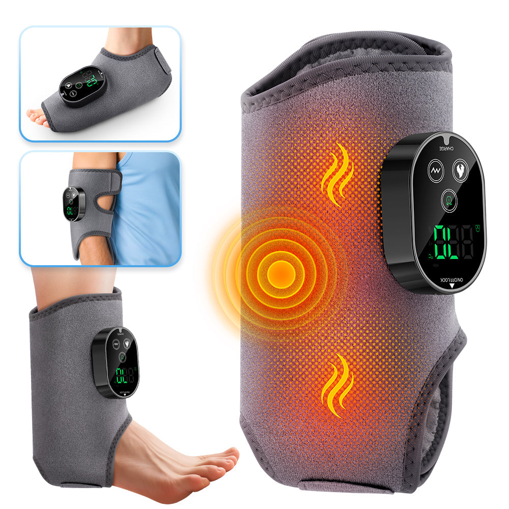 Cordless 4-in-1 Massage Pad for Elbow, Knee, Foot, Ankle Relief
