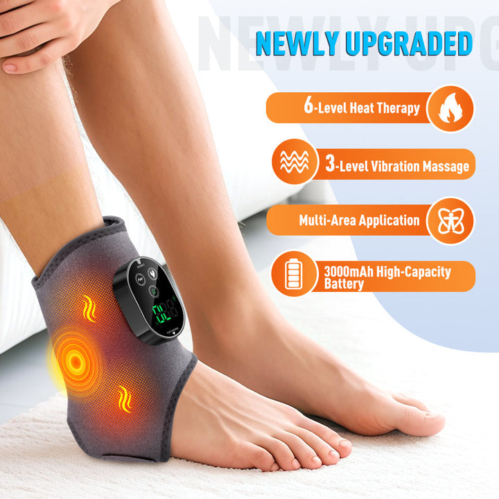 Cordless 4-in-1 Massage Pad for Elbow, Knee, Foot, Ankle Relief