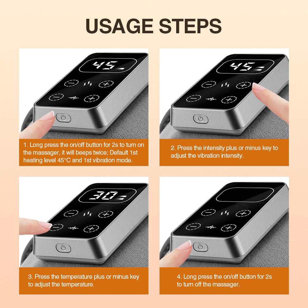 Cordless Electric Knee Massager for Pain Relief and Relaxation