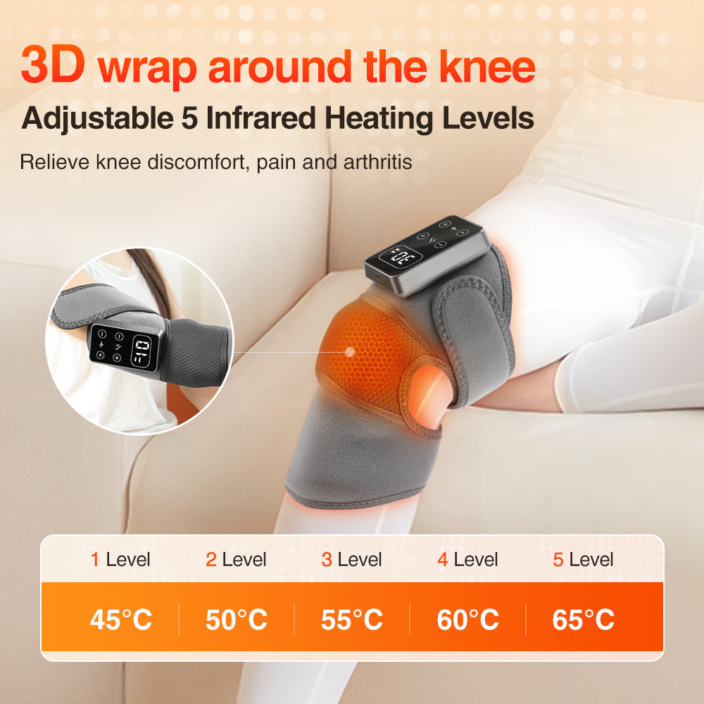 Cordless Electric Knee Massager for Pain Relief and Relaxation