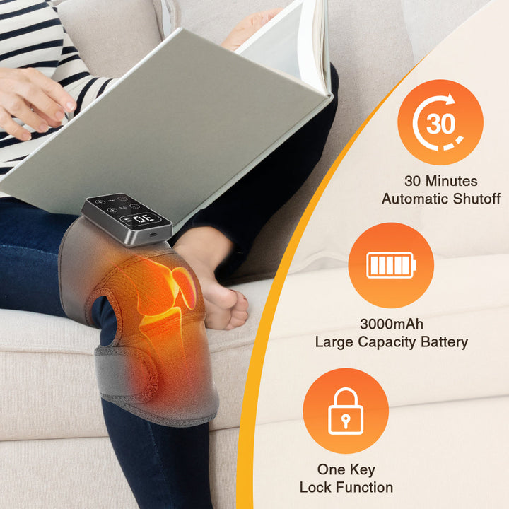 Cordless Electric Knee Massager for Pain Relief and Relaxation