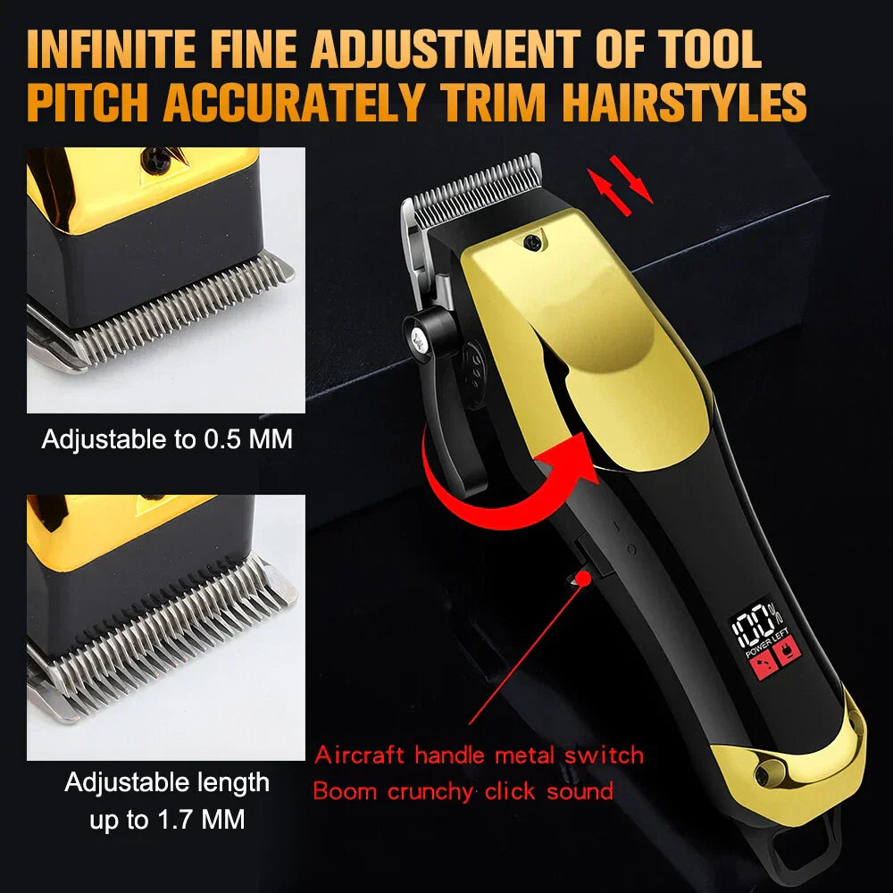 Cordless Hair Clipper and Beard Trimmer Grooming Kit for Men