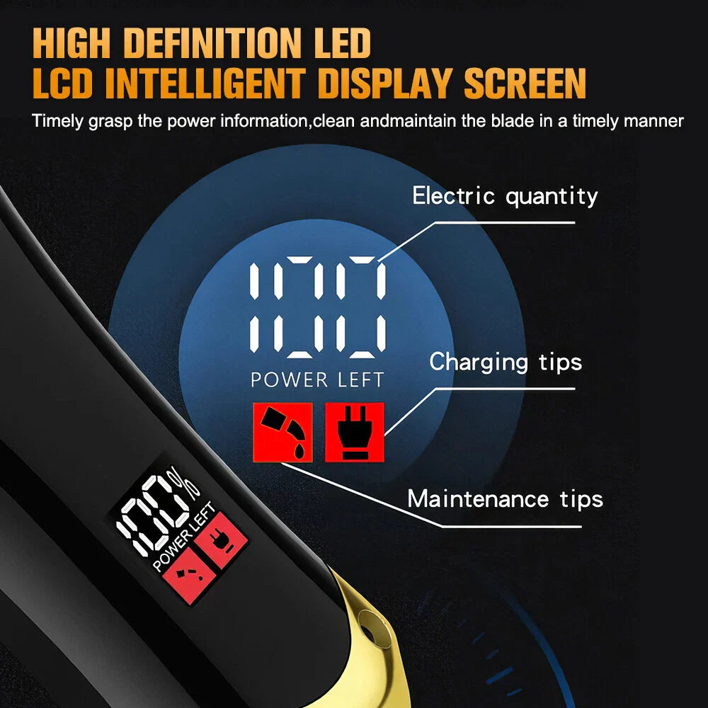 Cordless Hair Clipper and Beard Trimmer Grooming Kit for Men