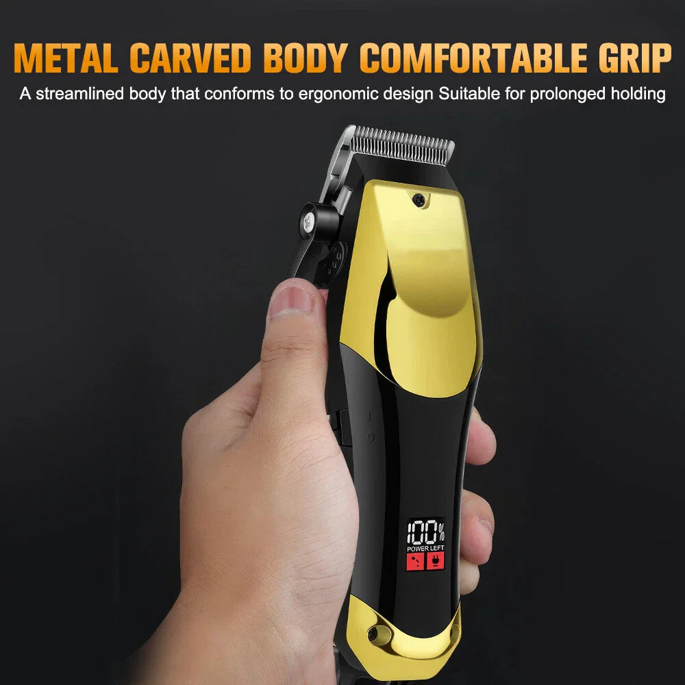 Cordless Hair Clipper and Beard Trimmer Grooming Kit for Men