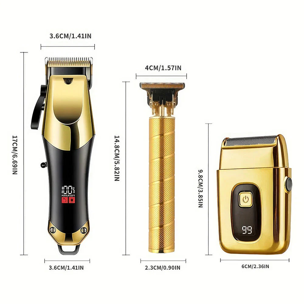Cordless Hair Clipper and Beard Trimmer Grooming Kit for Men