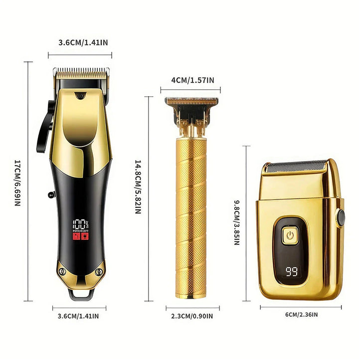 Cordless Hair Clipper and Beard Trimmer Grooming Kit for Men