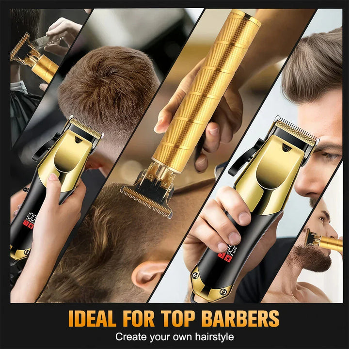 Cordless Hair Clipper and Beard Trimmer Grooming Kit for Men