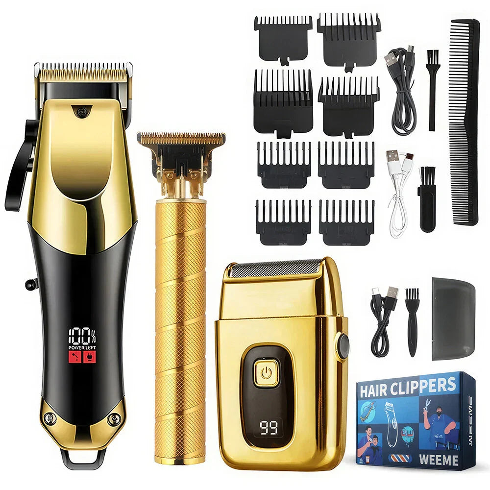 Cordless Hair Clipper and Beard Trimmer Grooming Kit for Men