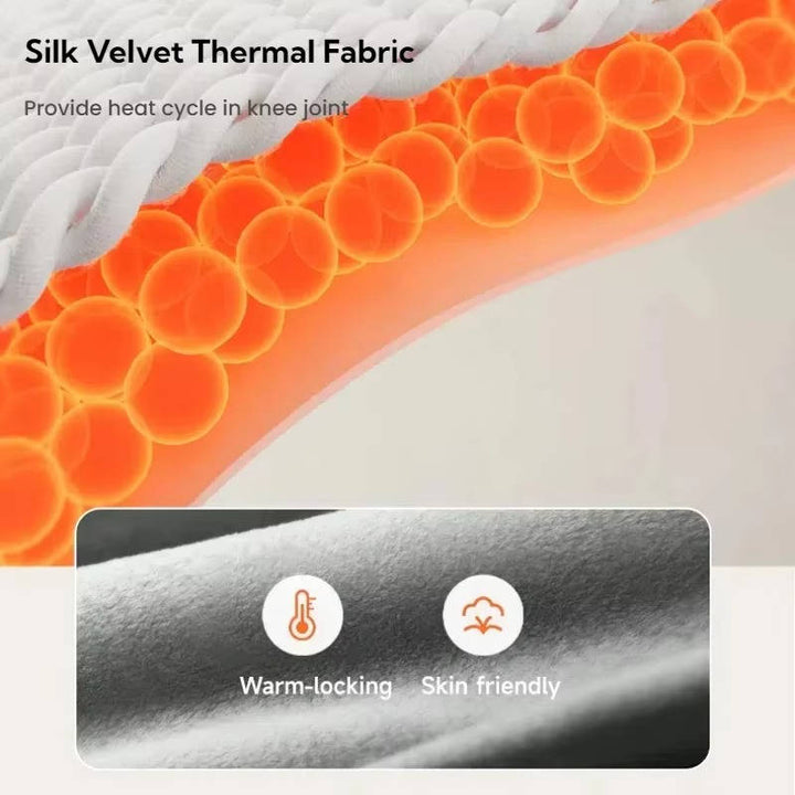 Cordless Knee Massager with Heat and Vibration Therapy