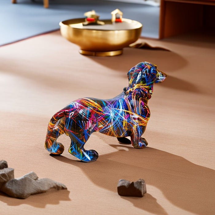 Dachshund Dog Figurine Sculpture for Home Decor