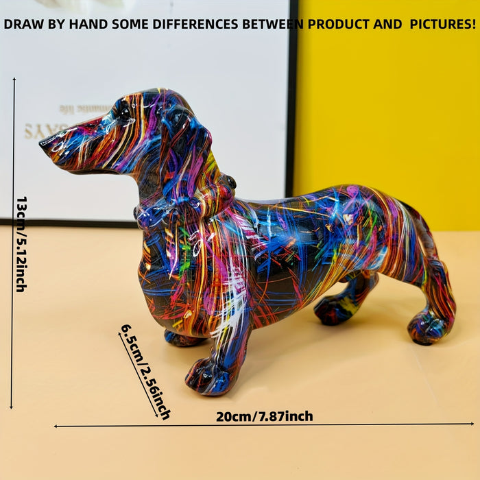 Dachshund Dog Figurine Sculpture for Home Decor