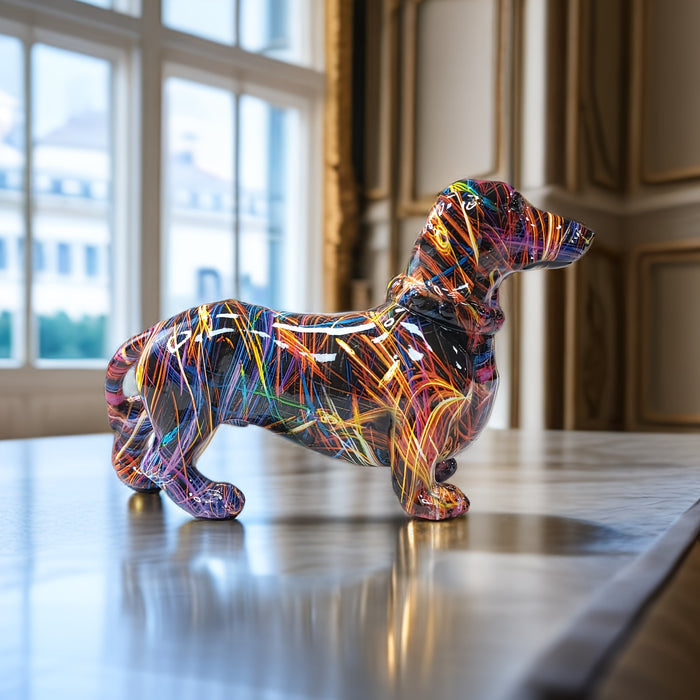 Dachshund Dog Figurine Sculpture for Home Decor