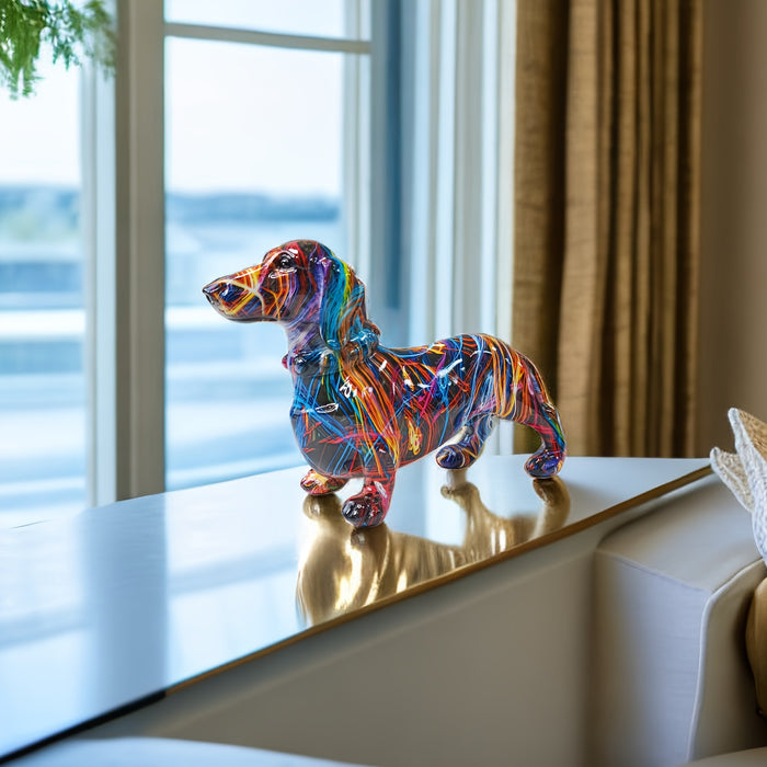 Dachshund Dog Figurine Sculpture for Home Decor